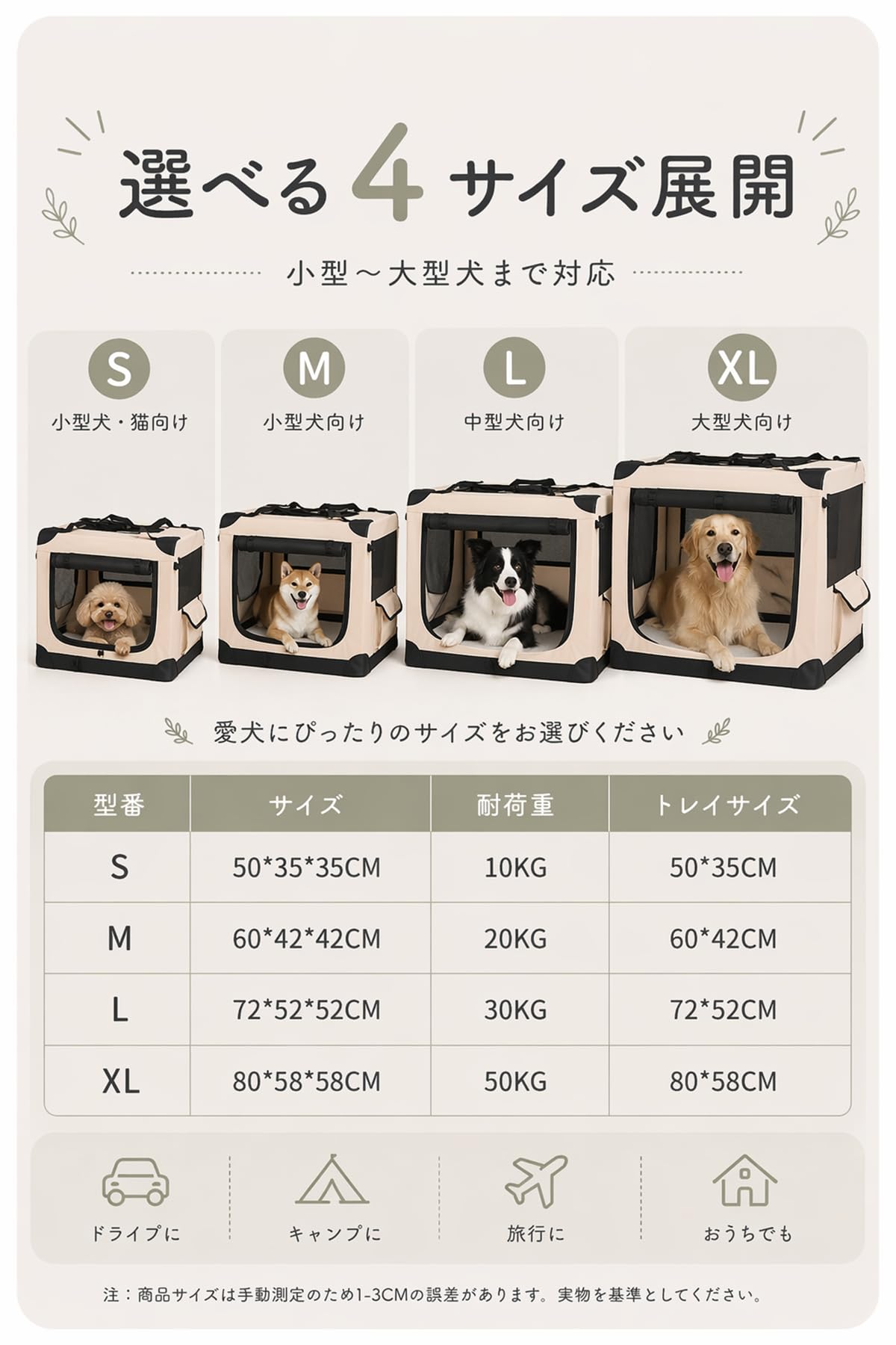 Amazon.co.jp: Dog Life クレート 小型犬 中型犬 大型犬 キャリー